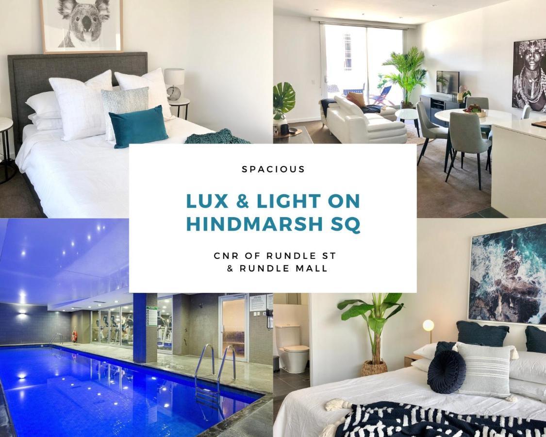 Lux 2Br Apt On Hindmarsh Sq-Pool-Gym-Sauna-Parking アデレード エクステリア 写真